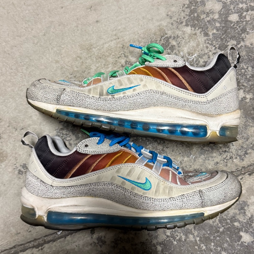 Nike Air Max 98 La Mezcla sz 9.5 Multicolor Sneakers